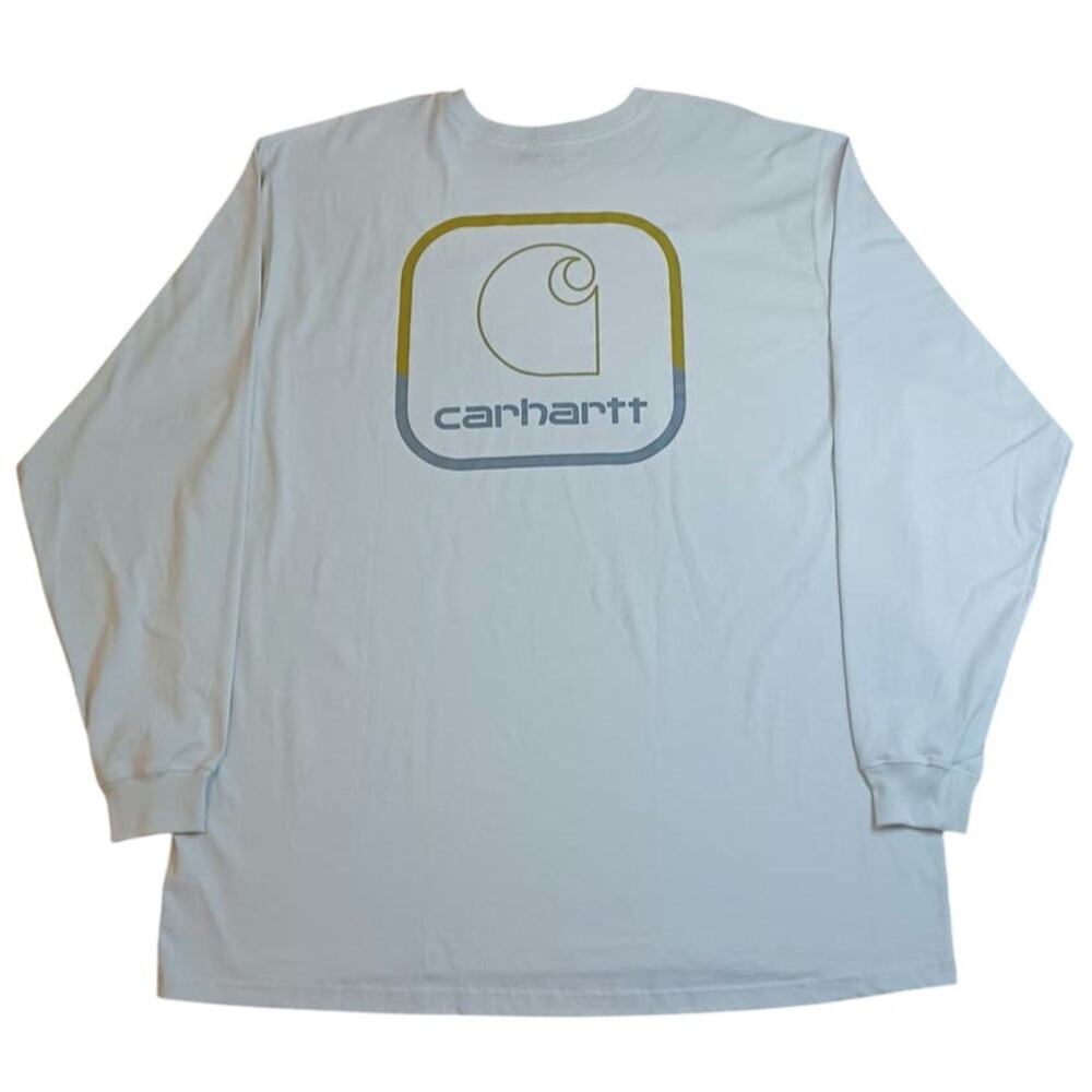 Carhartt Loose Fit Heavyweight Longsleeve Pocket Logo Shirt sz:3XL TALL NWT